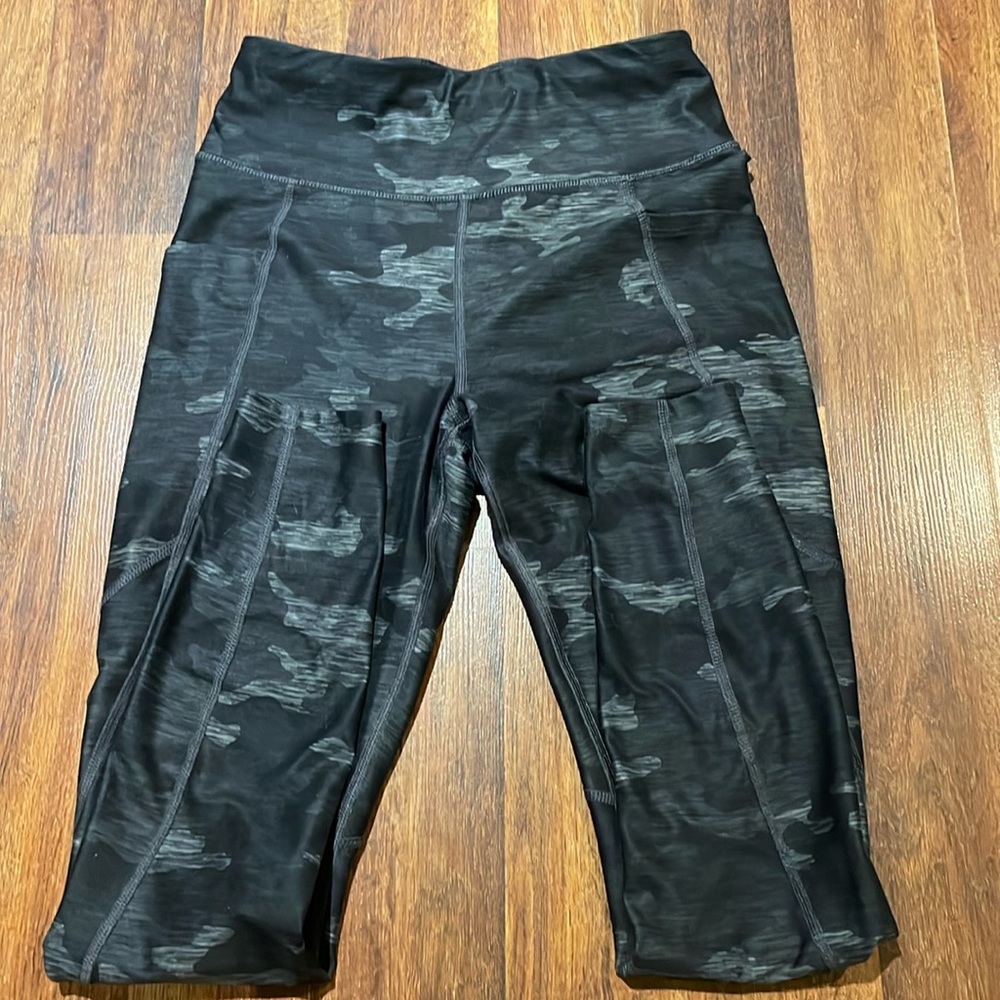 Full legged leggings, black